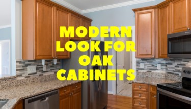 How to Make Oak Cabinets Look Modern Without a Full Remodel